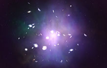 Le jeu de lumière dans les galaxies